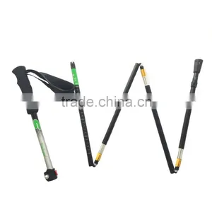 5 Sections Alumium7075 Telescopic Adjustable Trekking Pole Nordic Folding Walking Stick Hiking Pole thumbnail-2