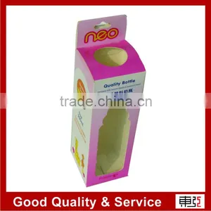 Rectangle Paper Box With Transparent Window for Milk Bottle thumbnail-1