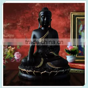Resin Buddha Statue Sitting Buddha Figure for Home Decor thumbnail-1