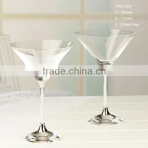 275 ml Lead-free Crystal Vodka Glass / Diamond Cocktail Glass / Martini Glass thumbnail-5
