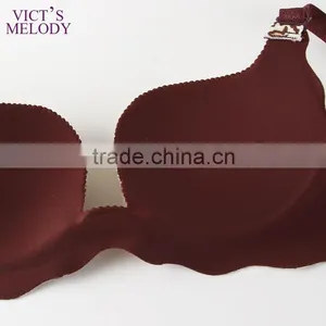 Dark Brown Leopard Newest Cup Shape Underwear Lady Bra thumbnail-5
