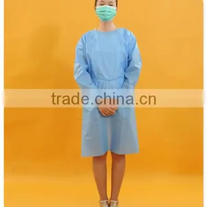 PP Material Hospital Blue Dental Fabric Isolation Gown thumbnail-1