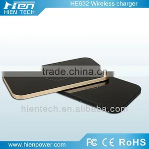 Ultra Thin Qi Induction Charging Pad Slim 5V1A Qi Wireless Charger thumbnail-3
