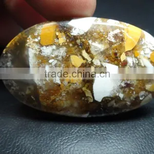 Semi-precious Brasitait Mokite Gemstone Cabochon Gemstone Oval Cut thumbnail-2
