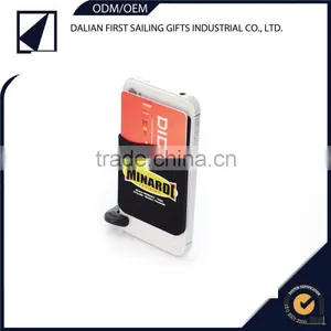 Tradeshow Giveaways Customized Design Silicone Card Holder Adhesive thumbnail-1