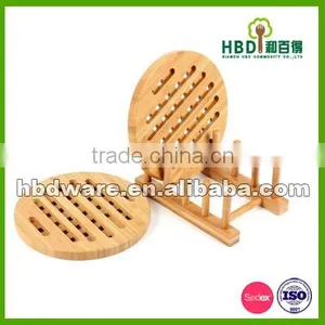 High Quality Bamboo Wood Pot Trivet thumbnail-3