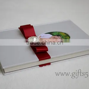 Handmade Wedding Guest Book With Photo Frame on the Cover Wedding Supplier in China thumbnail-3