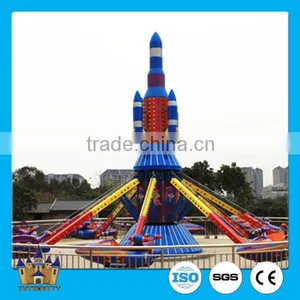 Kiddie Outdoor Playground Equipment 16 / 20 / 24 Seats Self Control Plane Rides Controllable Helicopter Rides thumbnail-1