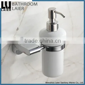Bathroom Fittings Furniture Zinc Alloy Chrome Finishing Bathroom Accessories Wall Mounted Soap Dispenser thumbnail-2
