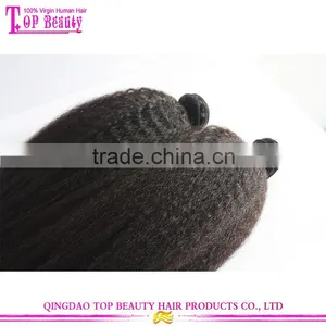Virgin Kinky Straight Hair Weave Human Hair Mongolian Kinky Straight Hair thumbnail-2