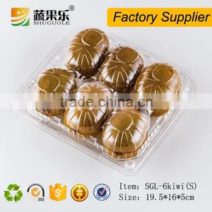 Clear Plastic Blister Kiwi Packaging Box 6 Holes With Clear Lid thumbnail-2