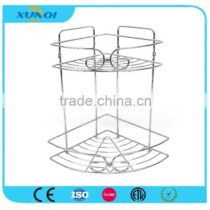 2 Tier Chrome Wire Storage Rack for Bathroom /Corner Rack/Shower Caddy/Bathroom Shelver DSCN1441 thumbnail-1