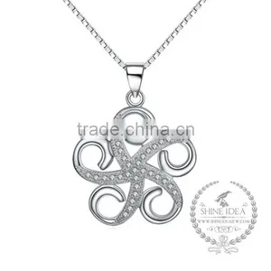 925 Sterling Silver Octopus Creative Pendant Necklace Fashion Women Necklace Supplies 6360454 thumbnail-1