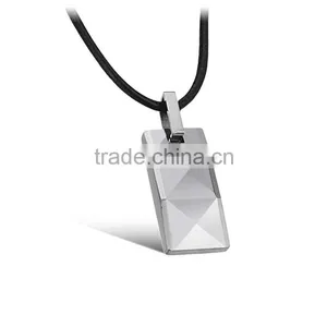 Fashion Jewelry Gold Multi-facet Tungsten Carbide Pendent Necklace for Men thumbnail-5