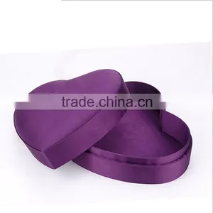 Chinese Factories Wholesale Custom Purple Jewelry Box, Special Paper Heart Gift Box thumbnail-1