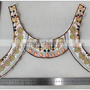 New Design Embroidered Necklace, Ethnic Colourful Embroidered Collar. Women's Garment Collar thumbnail-2