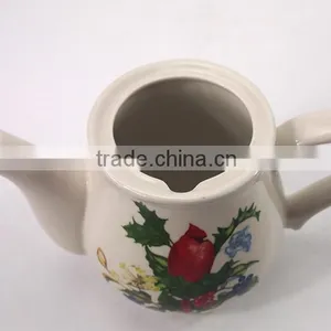 Fashion Style Ceramic Water Bottle Ceramic Flower Pot Painting Designs Ceramic Kettle With Ear Handle Ceramic Tea Pot thumbnail-2