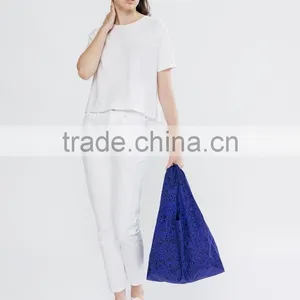 Folding Pouch Storage Bag Reusable Shopping Shoulder Tote Handbag Grocery Bags thumbnail-4