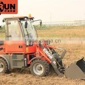 Everun ER08 Hydraulic Small Wheel Loader CE Approved With 800KG Loading Capacity thumbnail-1