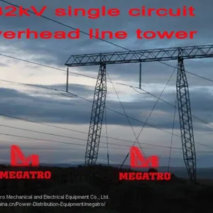 Megatro 132kv угловая стальная башня thumbnail-1