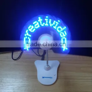 USB Fan Promotional Usb Fan Fashion Program Usb Led Fan Usb Programmable Led Message Fan thumbnail-1