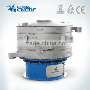 SUS-304 GMP Standard Foodstuff Rotary Vibrating Screen Machine thumbnail-1