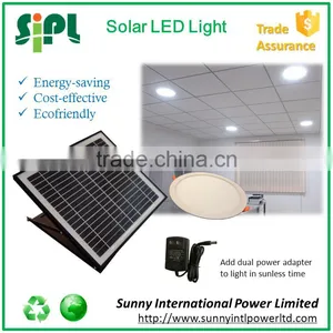Green Solar Power Round Flat Led Panel Day & Night House Stair Sensor Light thumbnail-2
