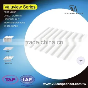 Colored Polycarbonate Sheets in Profiles (Valuview Opal Series) thumbnail-1