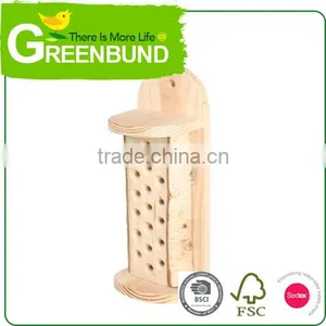 Bee Hive Metal Roof Insect House Wooden Hotel Wild Life Care thumbnail-6
