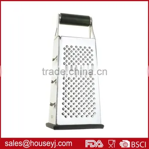 Stainless Steel 4 Side Grater Cheese Grater Vegetable Grater With Soft Grip Handle thumbnail-1