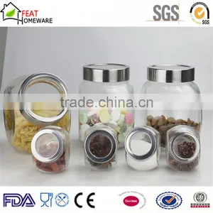 Sealed Glass Salt Pepper Canister Storage Jar thumbnail-1