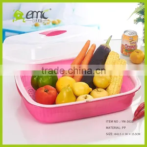 Emc Plastic Kitchen Drainers for Vegetable and Fruits, Plastic Drainers With Lids thumbnail-1