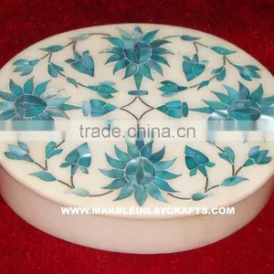 Decorative Box, Makrana Marble Inlay Boxes thumbnail-1