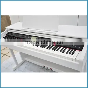 White Color 128 Notes Polyphony 88 Key Digital Piano With Hammer Action Keyboard thumbnail-1