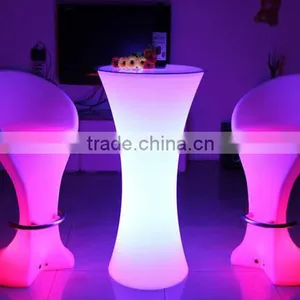 Wholesale Modern Fashion Glowing LED Bar Stool With 16 Colors Change by Remote Control thumbnail-1