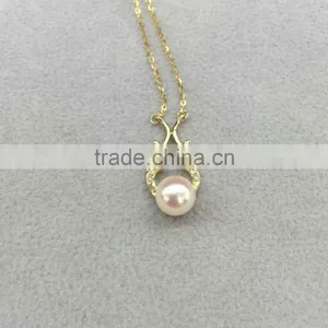 Wholesale 6.5-7mm White Akoya Pearl Pendant thumbnail-1
