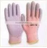 13 Gauge Pink Nylon With White pu Palm on the Coating , Safety / Working / pu Gloves thumbnail-1