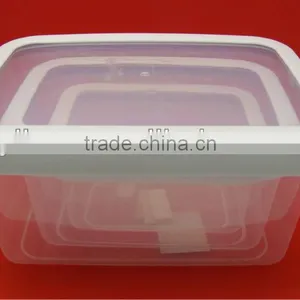 3PC Airtight Plastic Food Bowl Container Set thumbnail-1
