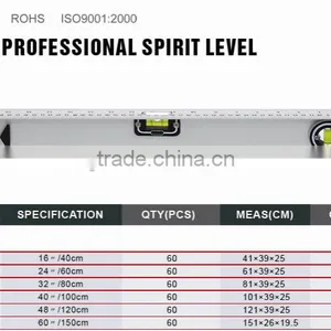 6" Plastic Spirit Level 3 Vials Adjustable Aluminum Level High Quality Level thumbnail-2