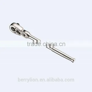 Berrylion Quality Spanner 1/4" Foldable Mirror Finished Ratchet Spanner thumbnail-6