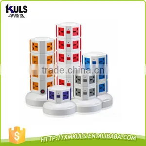Multifunctional Vertical Universal Strip Charging the Mobile Phone Color Electrical Sockets and Switches USB Power Socket thumbnail-1