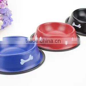 Wholesale Belly Anti Skid Colored Pet Bowl/ Belly Dog Bowl thumbnail-1