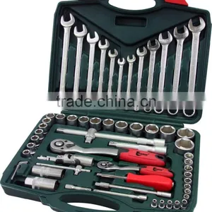 High Quality 61Pcs 1/4''&1/2'' Dr.Socket Wrench Set thumbnail-1