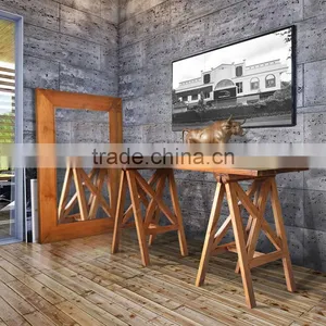 Furniture Console Bridge Style Combination Teak Wood Natural Color thumbnail-1