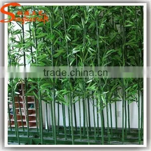 2015 China Factory Wholesales Plastic Fake Artificial Lucky Garden Bamboo Fence Branches Leaves thumbnail-5