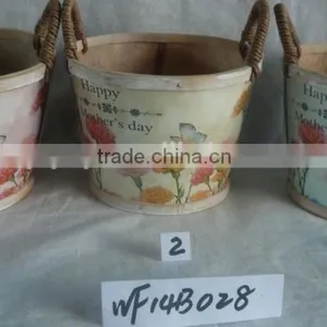 Whosle Sale Outdoor Wooden Flower Pot Planters thumbnail-4