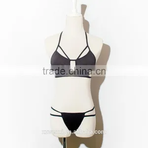 Summer New Hot Sexy Tape Two-piece Girl Bikini Set thumbnail-1