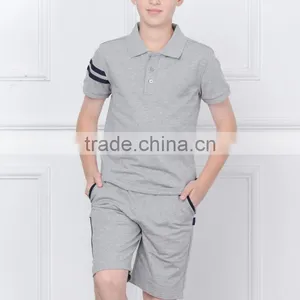 College Installed 2017 New Summer Boys' OLY Sports Short Sleeved Pieces of Two thumbnail-2
