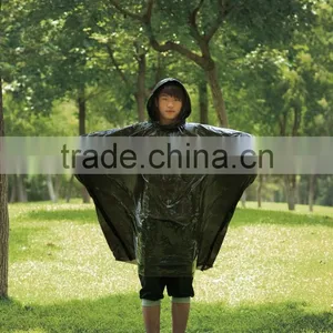 PE Disposable Waterproof Emergency Poncho With Different Colors thumbnail-2