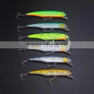 10cm 3d Eyes Life-like Bass Pike Swimbait Shad Tackle Minnow Plastic Fishing Lure Bait Hard thumbnail-1